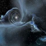 Гравитационная линза помогла измерить вращение черной дыры