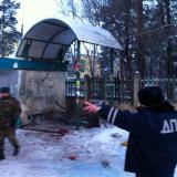 В результате взрыва на автобусной остановке в Ангарске пострадали два человека