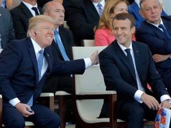 Эммануэль Макрон впечатлил в Париже Дональда Трампа