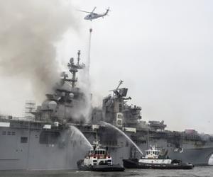 Названа основная версия пожара на горевшем четыре дня военном корабле США
